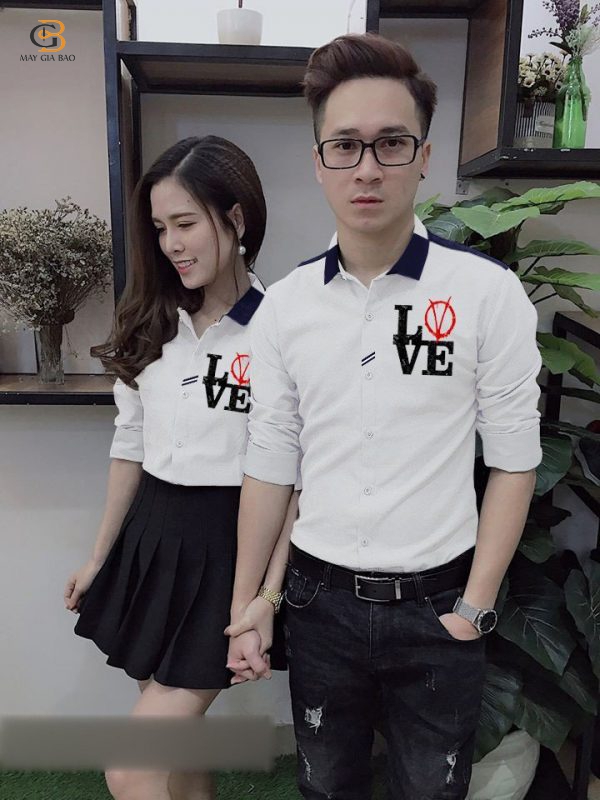 Áo sơ mi nam nữ - mới_May Lắc Bi